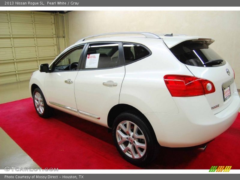 Pearl White / Gray 2013 Nissan Rogue SL
