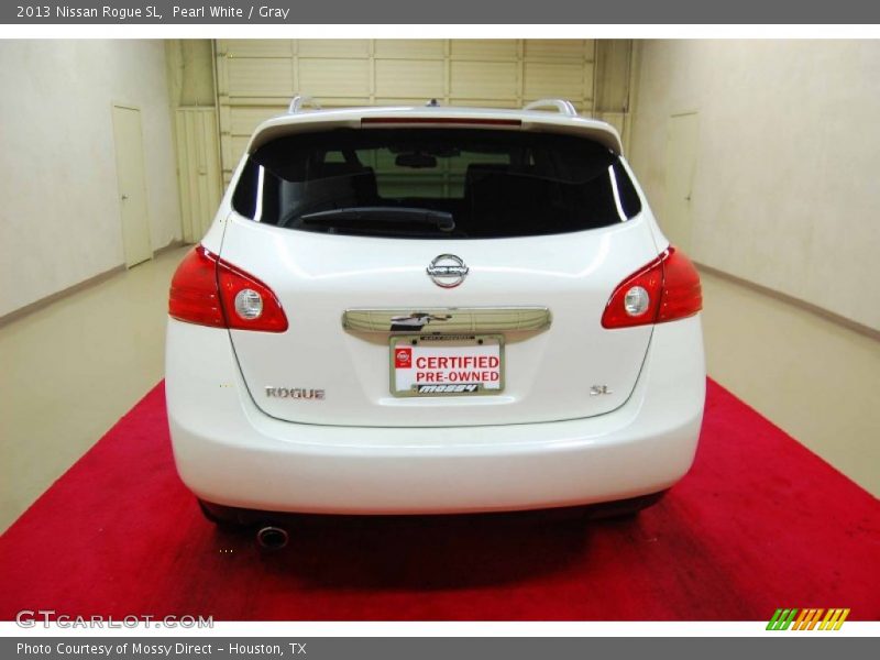 Pearl White / Gray 2013 Nissan Rogue SL