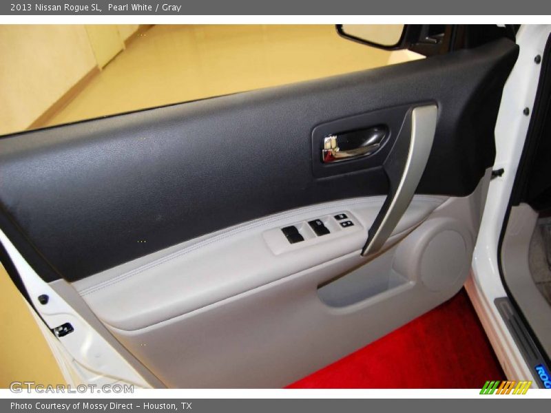 Pearl White / Gray 2013 Nissan Rogue SL
