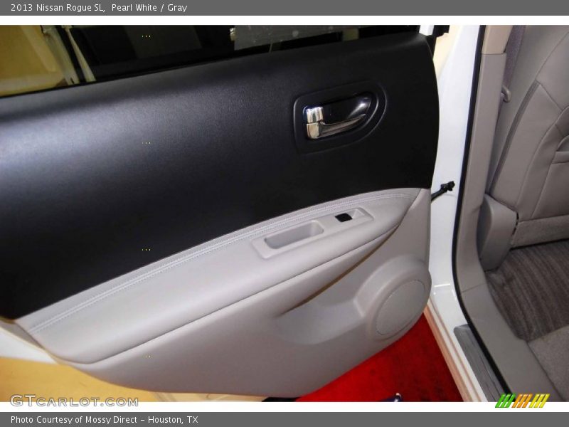 Pearl White / Gray 2013 Nissan Rogue SL