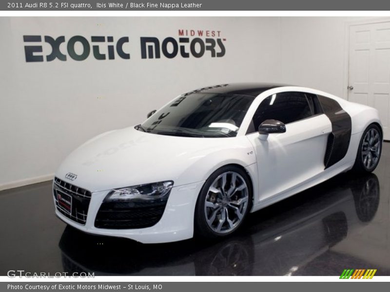 Ibis White / Black Fine Nappa Leather 2011 Audi R8 5.2 FSI quattro