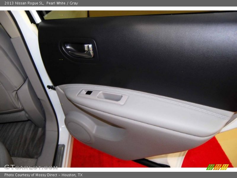 Pearl White / Gray 2013 Nissan Rogue SL