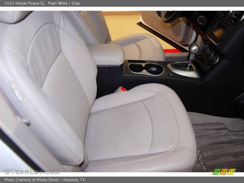 Pearl White / Gray 2013 Nissan Rogue SL