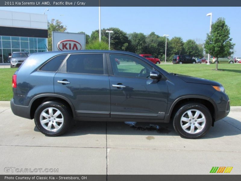 Pacific Blue / Gray 2011 Kia Sorento LX AWD