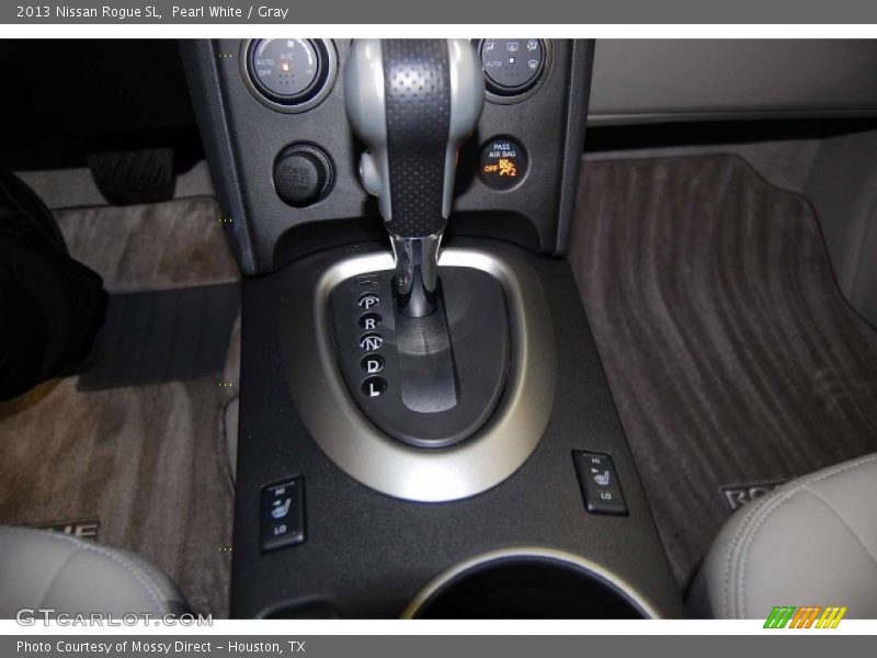 Pearl White / Gray 2013 Nissan Rogue SL