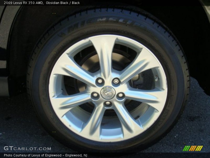 Obsidian Black / Black 2009 Lexus RX 350 AWD