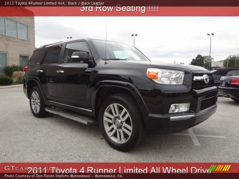 Black / Black Leather 2011 Toyota 4Runner Limited 4x4