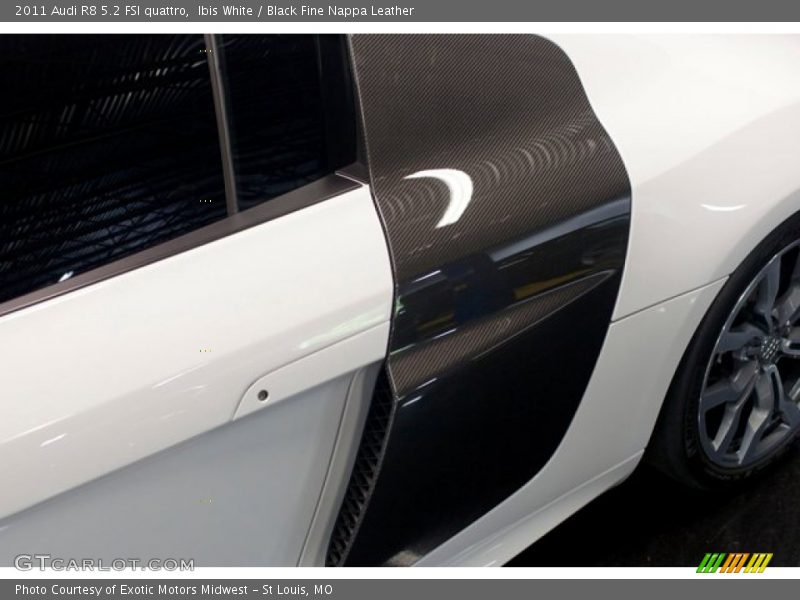 Ibis White / Black Fine Nappa Leather 2011 Audi R8 5.2 FSI quattro