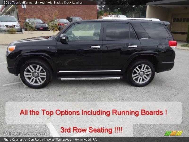 Black / Black Leather 2011 Toyota 4Runner Limited 4x4