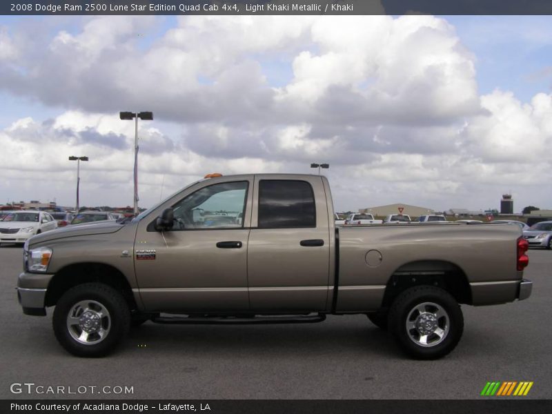 Light Khaki Metallic / Khaki 2008 Dodge Ram 2500 Lone Star Edition Quad Cab 4x4