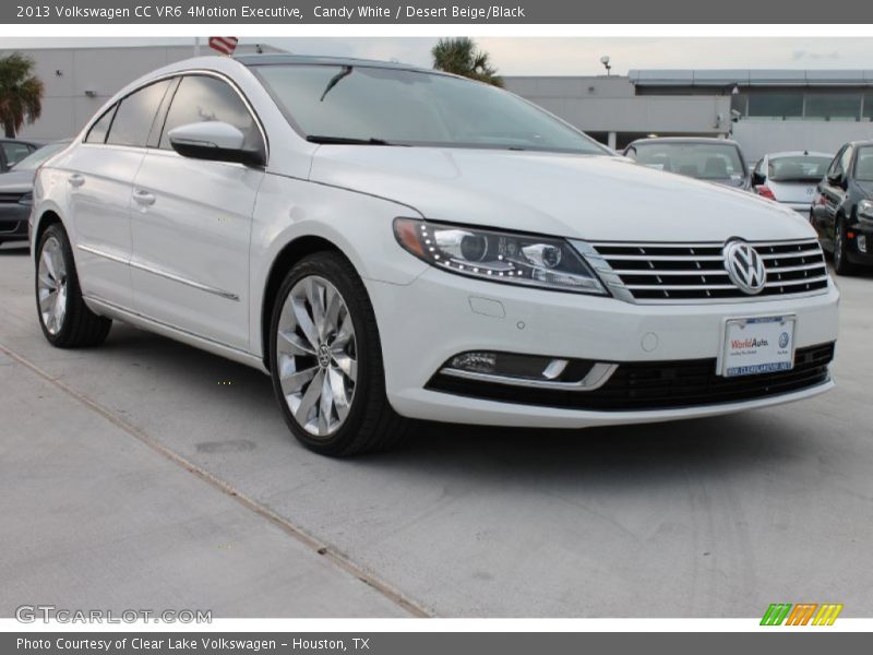 Candy White / Desert Beige/Black 2013 Volkswagen CC VR6 4Motion Executive