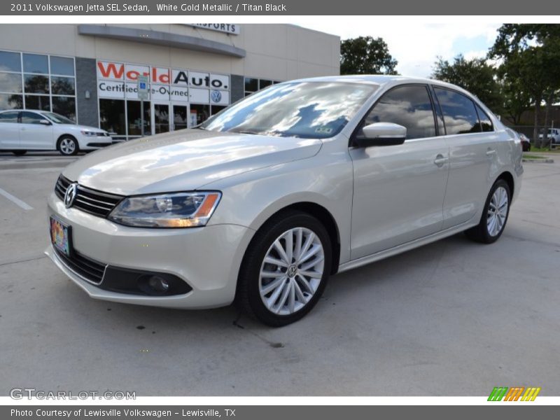 White Gold Metallic / Titan Black 2011 Volkswagen Jetta SEL Sedan