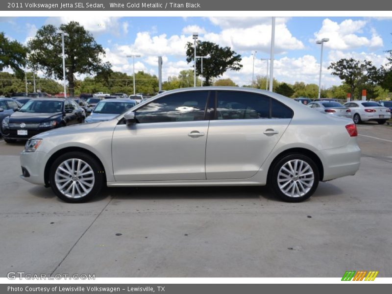 White Gold Metallic / Titan Black 2011 Volkswagen Jetta SEL Sedan