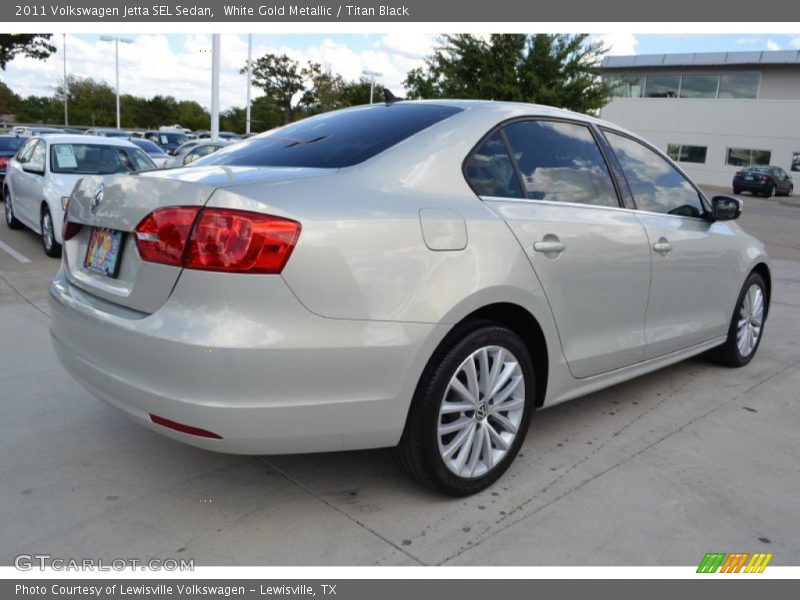 White Gold Metallic / Titan Black 2011 Volkswagen Jetta SEL Sedan