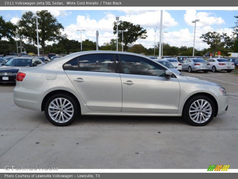 White Gold Metallic / Titan Black 2011 Volkswagen Jetta SEL Sedan