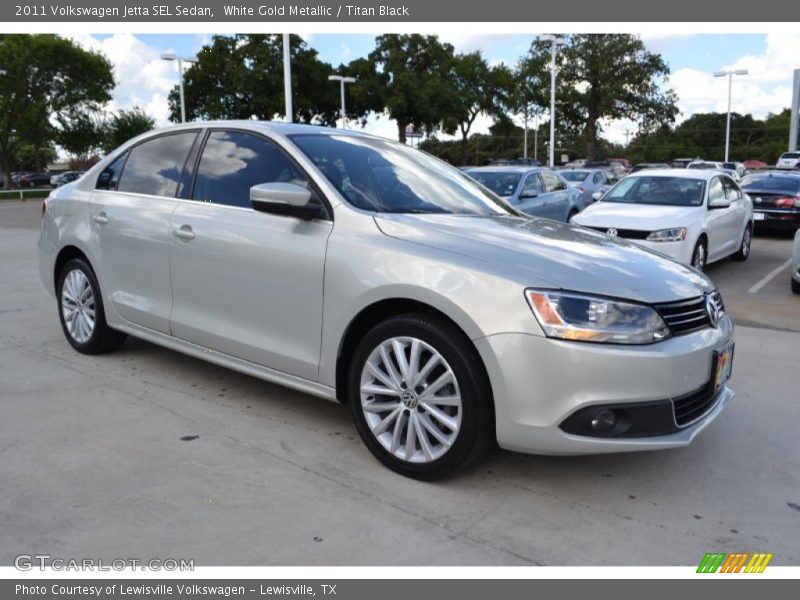 White Gold Metallic / Titan Black 2011 Volkswagen Jetta SEL Sedan