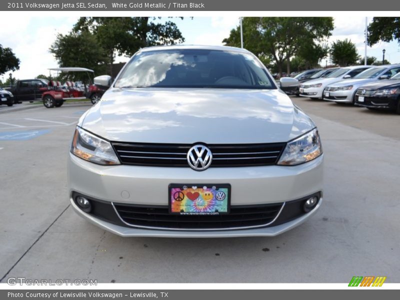 White Gold Metallic / Titan Black 2011 Volkswagen Jetta SEL Sedan