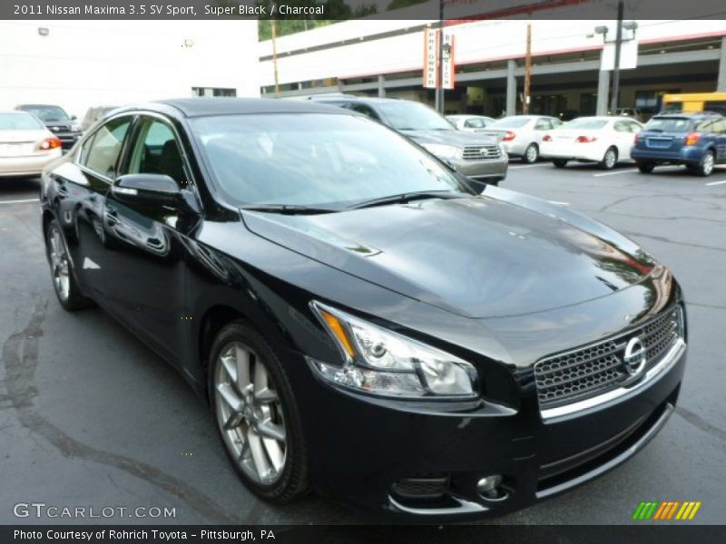 Super Black / Charcoal 2011 Nissan Maxima 3.5 SV Sport