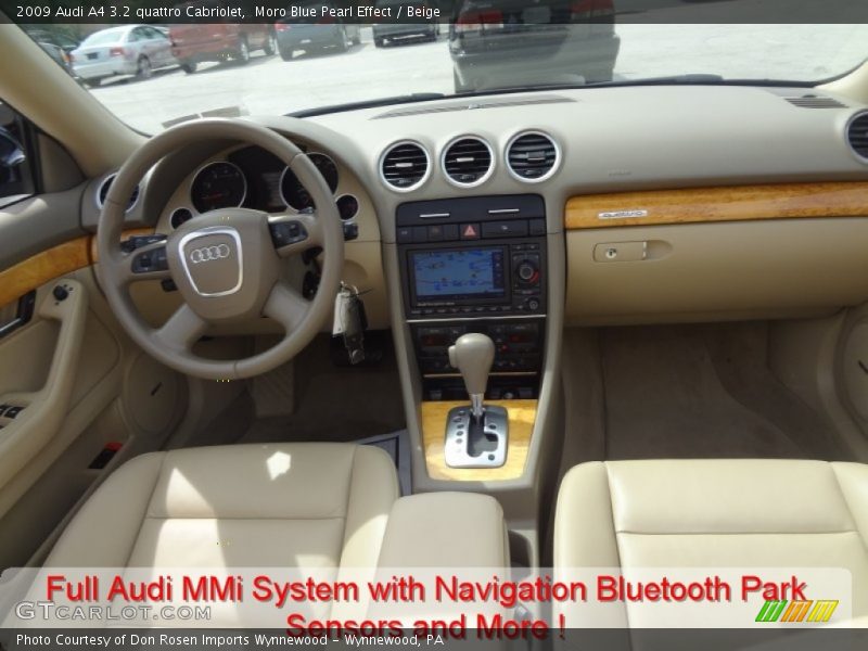 Moro Blue Pearl Effect / Beige 2009 Audi A4 3.2 quattro Cabriolet