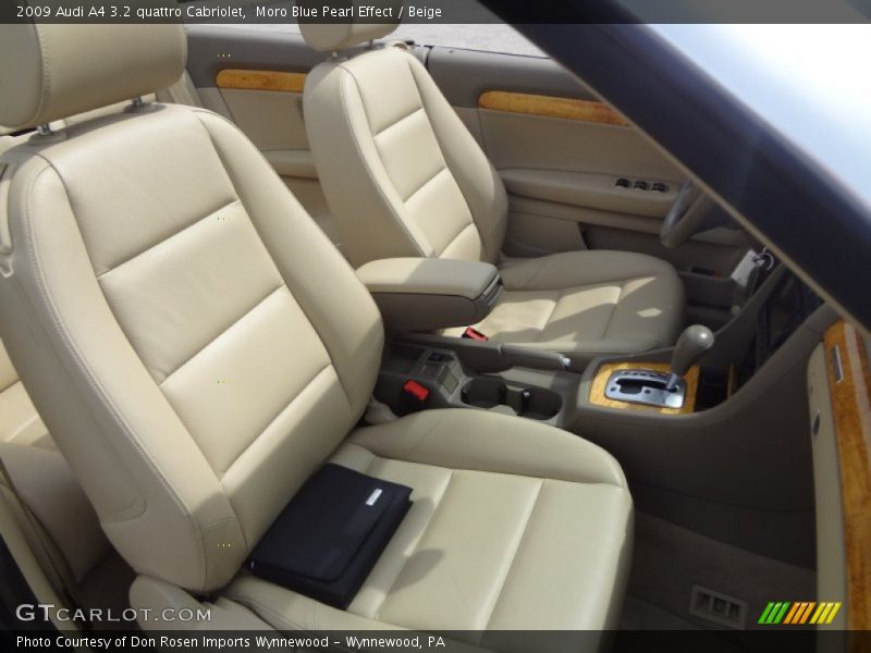 Front Seat of 2009 A4 3.2 quattro Cabriolet