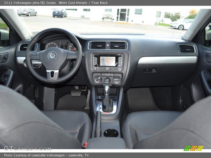 White Gold Metallic / Titan Black 2011 Volkswagen Jetta SEL Sedan