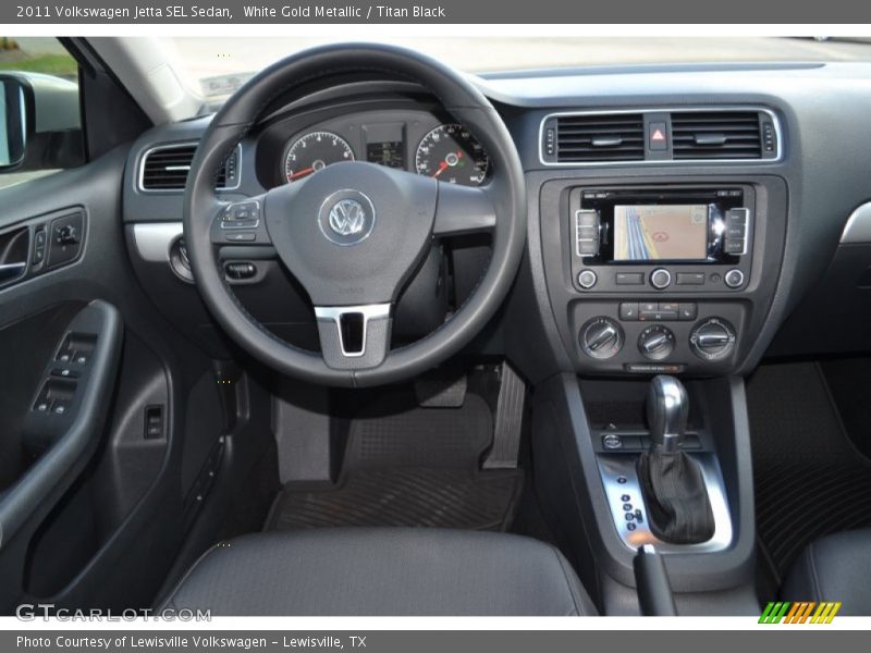 White Gold Metallic / Titan Black 2011 Volkswagen Jetta SEL Sedan