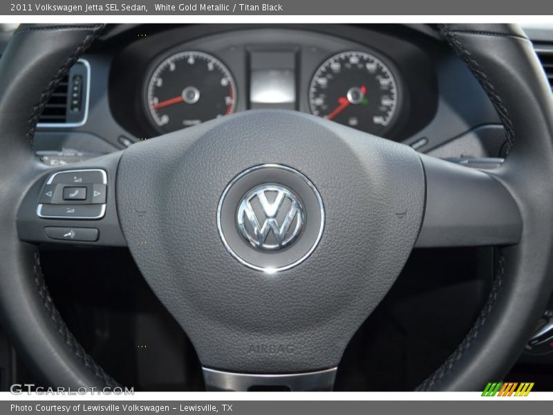 White Gold Metallic / Titan Black 2011 Volkswagen Jetta SEL Sedan