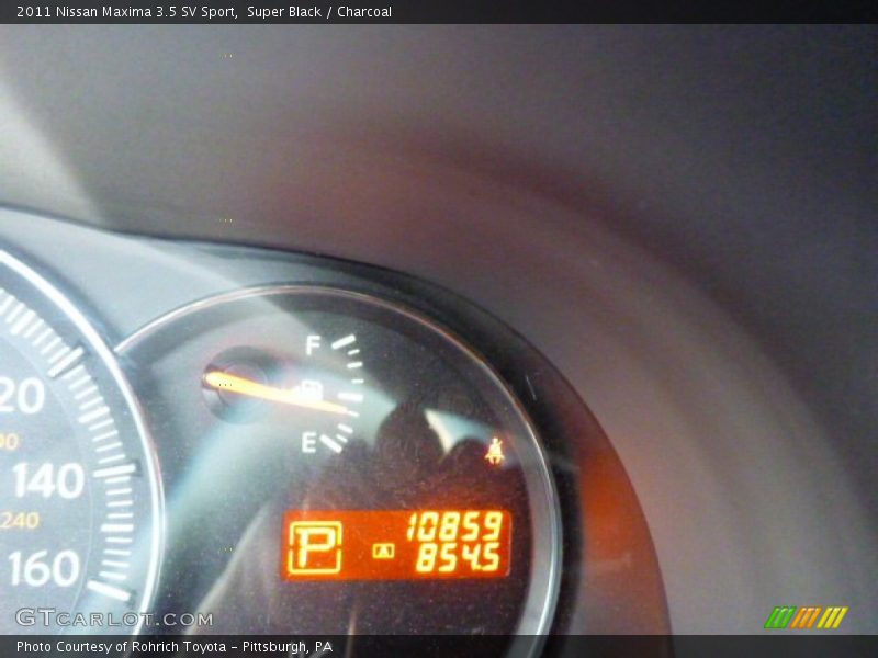 Super Black / Charcoal 2011 Nissan Maxima 3.5 SV Sport