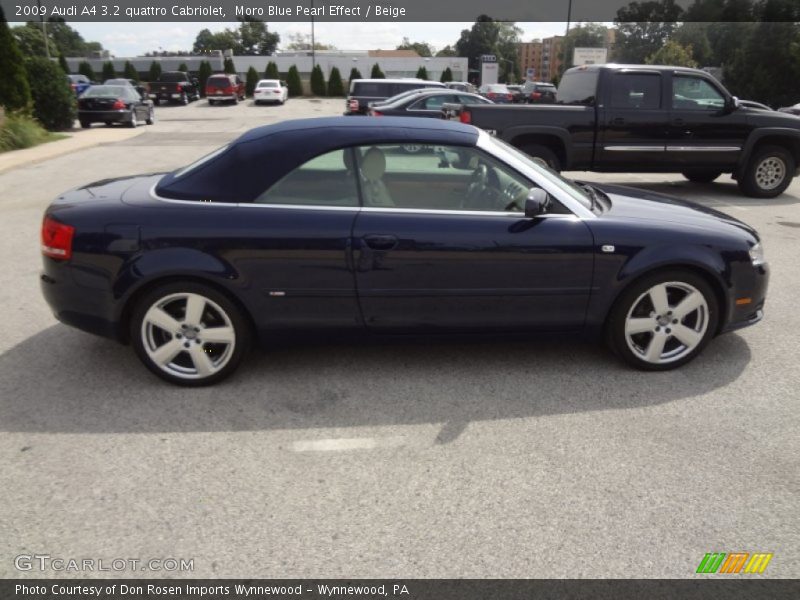 Moro Blue Pearl Effect / Beige 2009 Audi A4 3.2 quattro Cabriolet