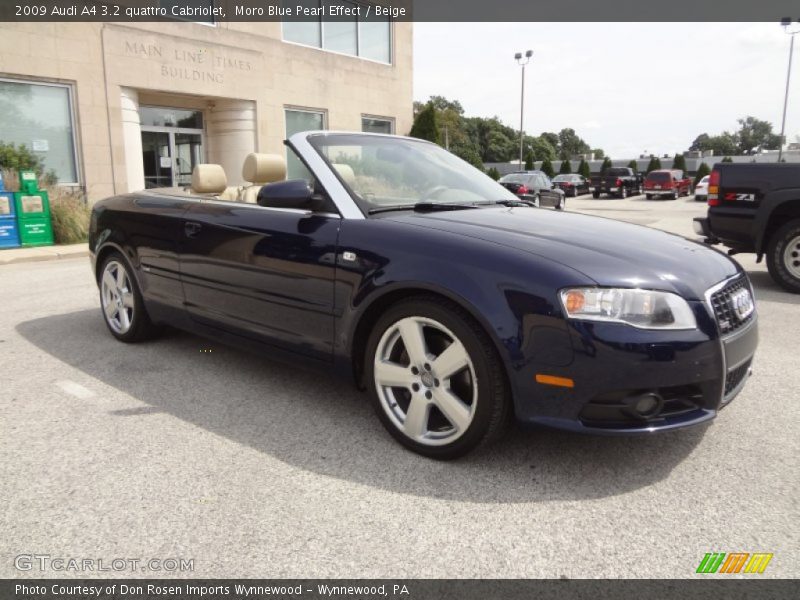 Front 3/4 View of 2009 A4 3.2 quattro Cabriolet