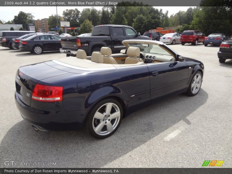 Moro Blue Pearl Effect / Beige 2009 Audi A4 3.2 quattro Cabriolet
