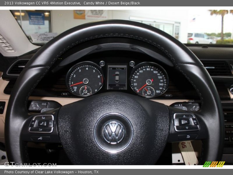 Candy White / Desert Beige/Black 2013 Volkswagen CC VR6 4Motion Executive