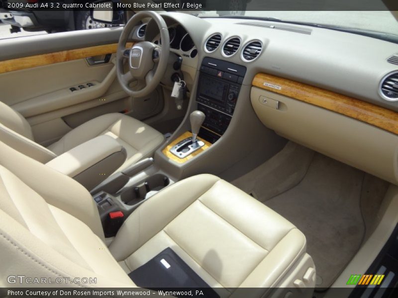 Moro Blue Pearl Effect / Beige 2009 Audi A4 3.2 quattro Cabriolet