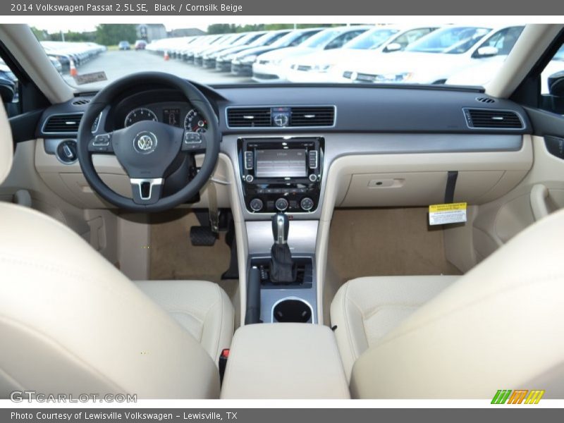 Black / Cornsilk Beige 2014 Volkswagen Passat 2.5L SE