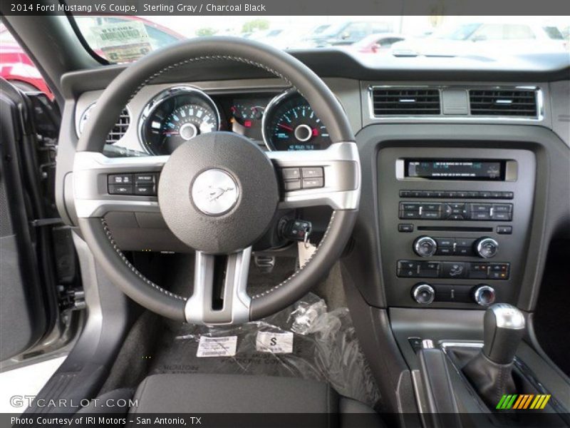 Sterling Gray / Charcoal Black 2014 Ford Mustang V6 Coupe