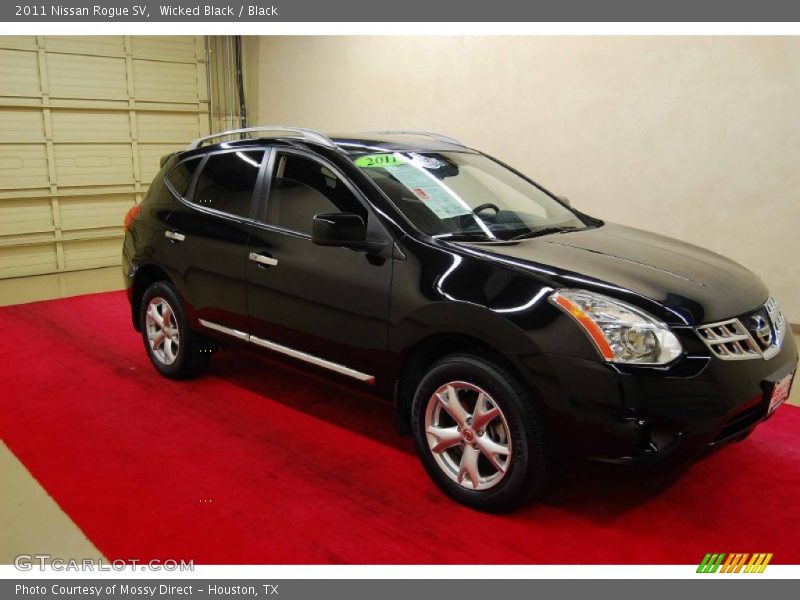 Wicked Black / Black 2011 Nissan Rogue SV