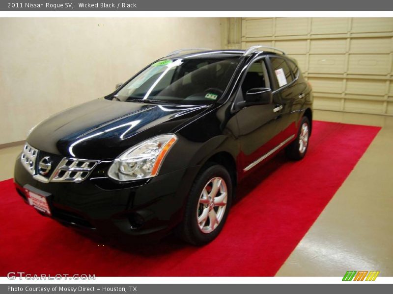 Wicked Black / Black 2011 Nissan Rogue SV