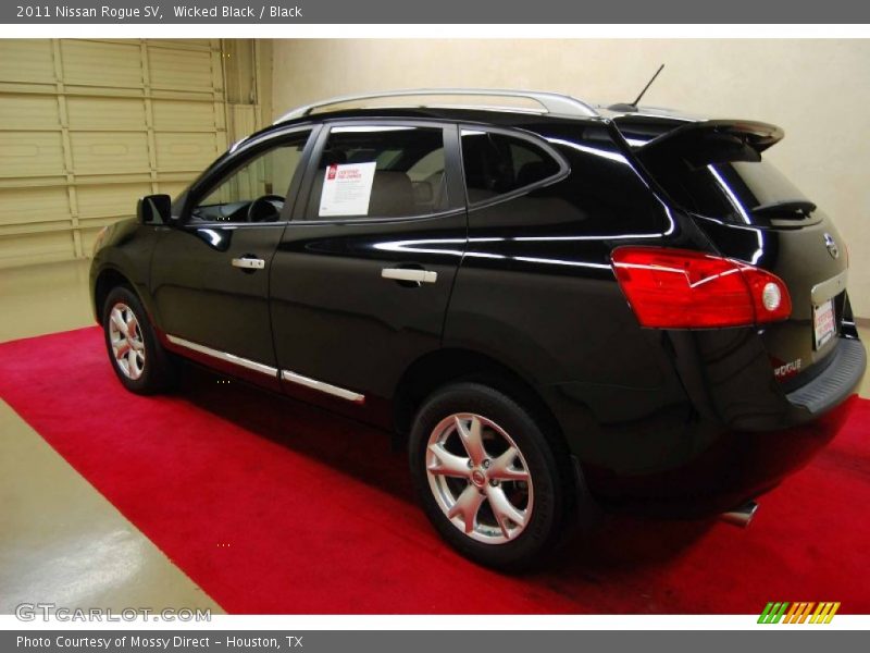 Wicked Black / Black 2011 Nissan Rogue SV