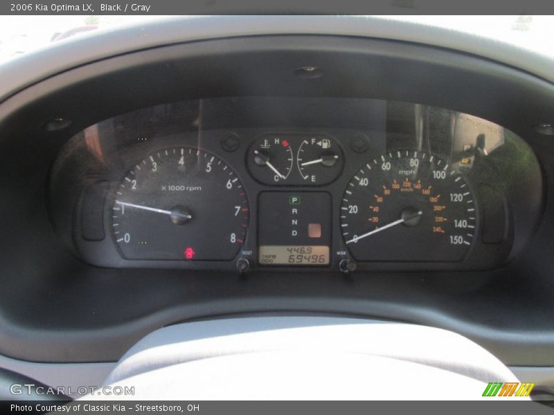 Black / Gray 2006 Kia Optima LX