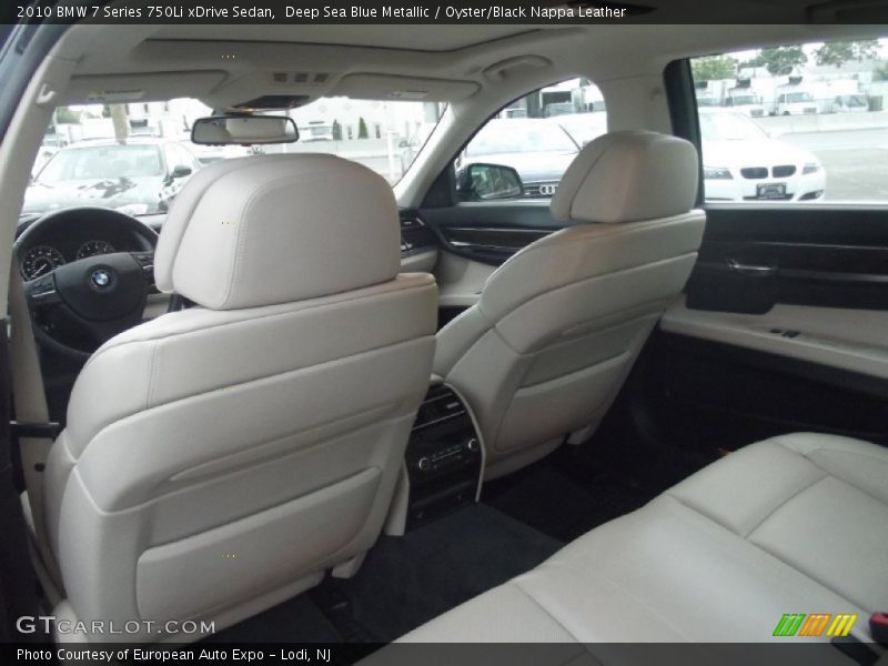 Rear Seat of 2010 7 Series 750Li xDrive Sedan