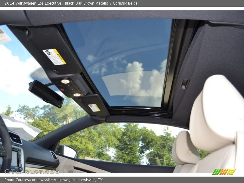 Black Oak Brown Metallic / Cornsilk Beige 2014 Volkswagen Eos Executive