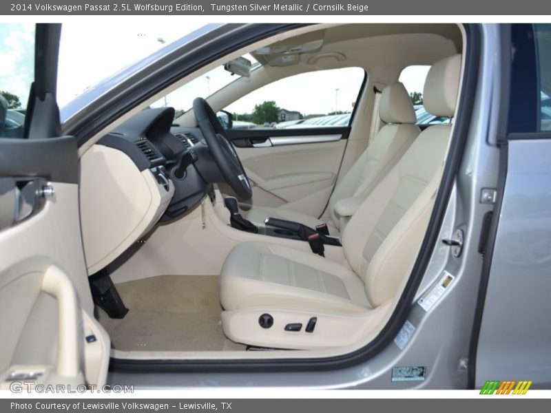 Tungsten Silver Metallic / Cornsilk Beige 2014 Volkswagen Passat 2.5L Wolfsburg Edition