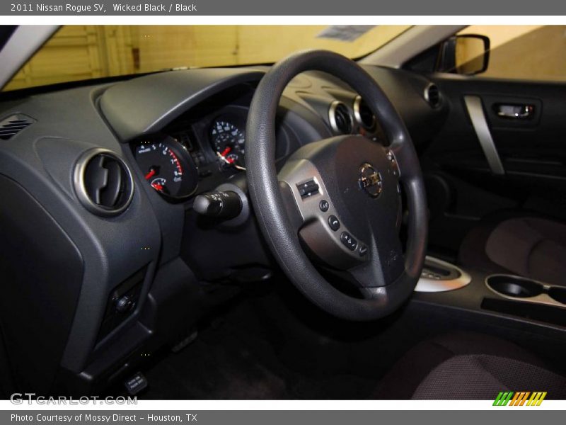 Wicked Black / Black 2011 Nissan Rogue SV