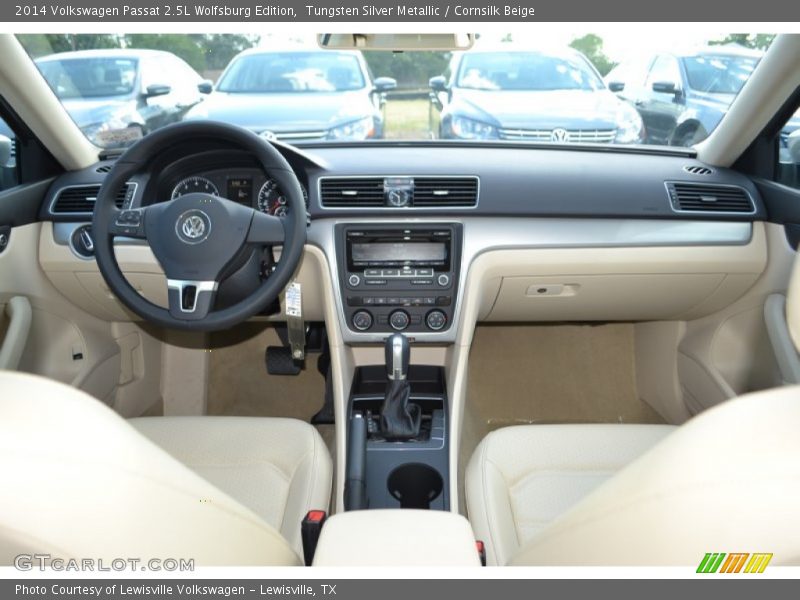 Tungsten Silver Metallic / Cornsilk Beige 2014 Volkswagen Passat 2.5L Wolfsburg Edition