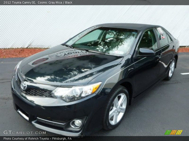 Cosmic Gray Mica / Black 2012 Toyota Camry SE