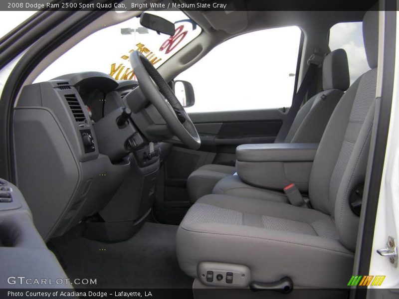 Bright White / Medium Slate Gray 2008 Dodge Ram 2500 Sport Quad Cab
