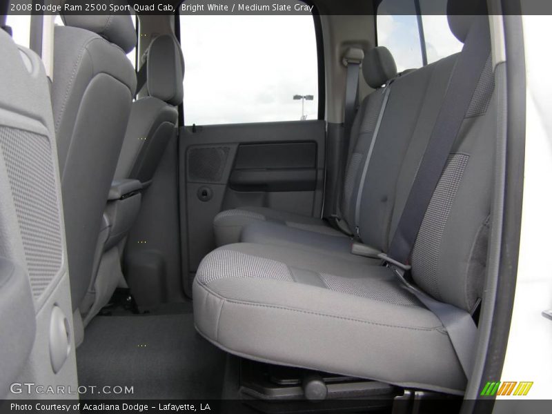 Bright White / Medium Slate Gray 2008 Dodge Ram 2500 Sport Quad Cab
