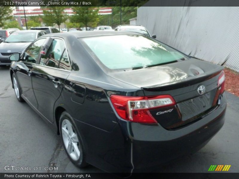 Cosmic Gray Mica / Black 2012 Toyota Camry SE