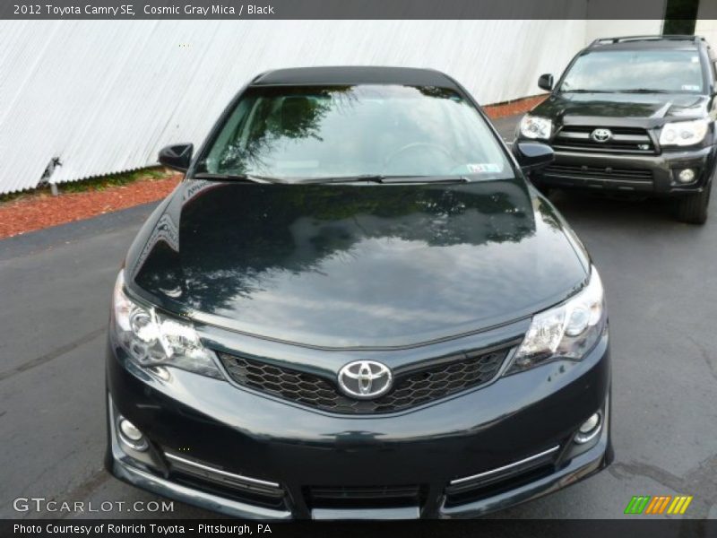 Cosmic Gray Mica / Black 2012 Toyota Camry SE