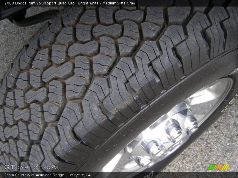 Bright White / Medium Slate Gray 2008 Dodge Ram 2500 Sport Quad Cab